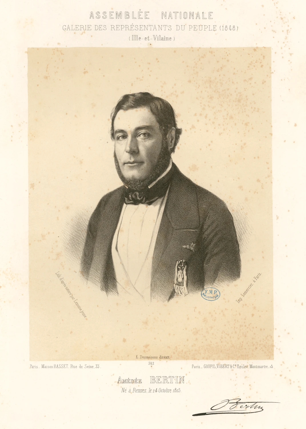 Amédée Bertin de La Hautière